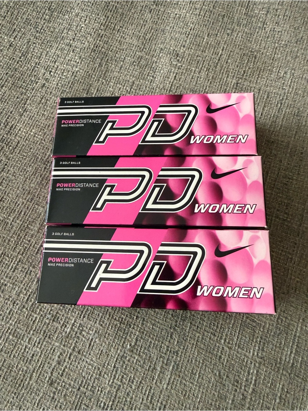 NEW Nike PD Women Power Distance Pink Golf Balls – 9 Balls / 3 Sleeves